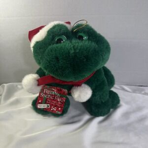 Vintage 80's Fun World Freddy‎ the Singing Frog Plush Croaks Jingle Bells WORKS
